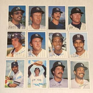 12 NY Yankees '81 TOPPS Tall Photo Baseball Cards- Jackson, Nettles, Gossage+++
